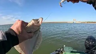 Texas city Tx mosses lake flood gate fishing with artificials! 