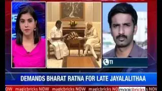 TN CM meets Modi, demands Bharat Ratna for late Jayalalithaa- The News