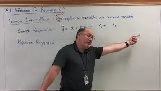 MATH 1343 - Week 13 (07): Simple Linear Model (Sample vs Population)