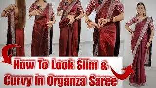 Trendy Organza Saree hacks| Luxury Saree Styling Tips for a Classy Designer Look
