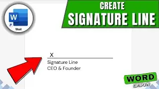 How to Create Signature Line in Word Document