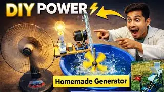 &ldquo;How to Build a Working Water Generator ⚡ | DIY Science Project&rdquo;#freeenergy #experiment #viral 🔥