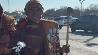 “A rare moment seeing the monks up close in Kannapolis NC.”