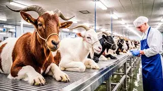How Millions of Goats Are Raised and Processed &ndash; Inside Goat Farming and Milking Facilities