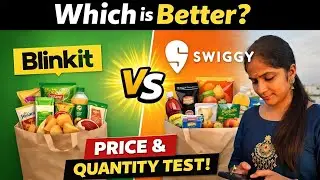 Blinkit vs Swiggy 🛒 | Price, Quantity & Delivery Test | Honest Review #swathivibes