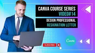 Design Professional Resignation Letter By Using Canva