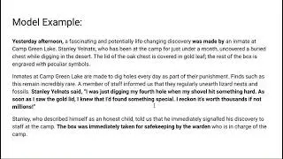 Writing a Newspaper Report - English