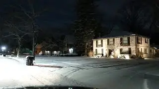 DETROIT'S WEALTHIEST HOOD AT NIGHT  (PALMER WOODS AREA)