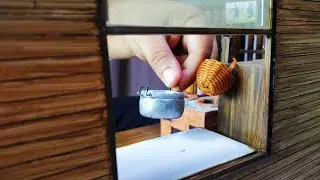Miniature Real Cooking Kitchen Full Set installation | Mini kitchen Real utensils collection set