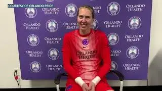 Seb Hines, Anna Moorhouse & Kerry Abello SPEAK after Orlando Pride's win over Gotham FC