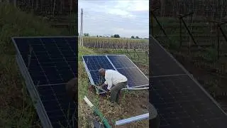 Shakti 3 HP solar pump installation 👍🙌 #shorts
