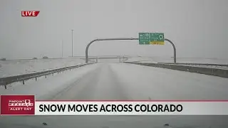 Snow-packed roads create dangerous conditions along I-70