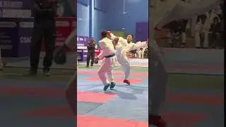 Surchandra vs Satyaprakash #karate #karatekid #karatetemple #ippon #kick #shorts #anime #karatedo