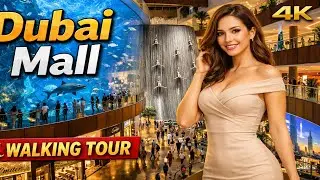 Inside Dubai Mall Walking Tour 🇦🇪 | Luxury, Lights & Stunning Vibes (4K)