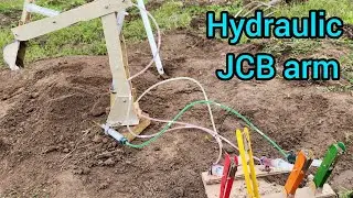How to make a hydraulic powered JCB arm