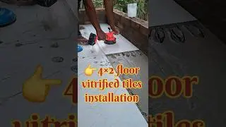 4&times;2 floor vitrified tiles installation #shorts #tilesinstallation #tilesdecoration