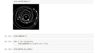 Realtime WebGL visualization of REBOUND simulation in a Jupyter notebook