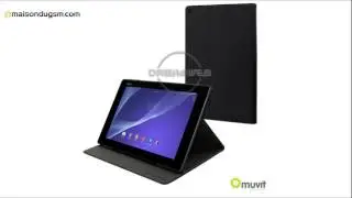 Etui Xperia Tablet Z2 Muvit Rotary Case Noir