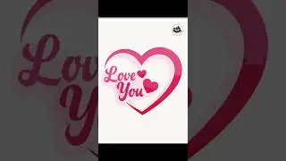 Python Turtle Graphics - 38 ||  Love you || Art by Code #shorts