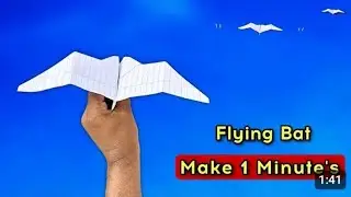 New flapping paper bat #diy #craft #paperbat