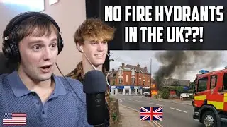 Americans React to British Firefighters Responding to Lorry on Fire *explosion*