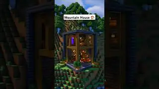 Minecraft Modern Mountain House Tutorial 🏠 #minecraft