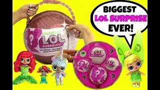 LOL BIG SURPRISE Ball BEST Layer~ FIVE L.O.L. Surprise Glitter Dolls~ Bon Bon Unicorn & friends
