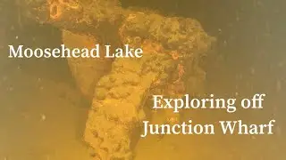 Exploring off Junction Wharf at Moosehead Lake Underwater Drone Footage