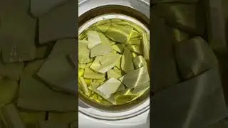 Surprising amount of gold on a gold rimmed dinner plate