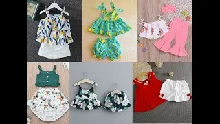 Baby stylish & comfortable dress design ideas. Girls kids summer outfits. Eid collection for kids.