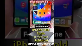 iPhone Fold First Look 🔥 Apple Foldable iPhone Leaks | iPhone Fold Design | iPad Mini Style
