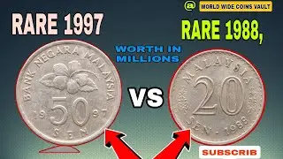 Top 2 1997 Malaysia 50 Sen Coin History | Bank Negara Malaysia Currency