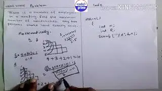 solving handshake problem using c