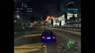 NFS Underground - Гонка 48 - Time Trial - To Broadway (без комментариев)