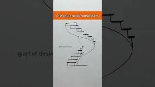 Drawing round stairs