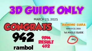 CONGRATS 492 | Guide today march 23, 2025 | G - 928