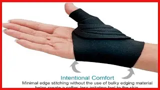 Comfort Cool Thumb CMC Restriction Splint. Patented Thumb Brace Provides Support and Compression