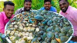 CRAB 25KG | Sri Lankan Spicy Crab Curry Recipe | Traditional Crab Gravy | Cooking Crab