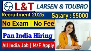 Larsen and Toubro Recruitment 2025| Graduate, ITI ,Diploma, BE, B.Tech. | L&T #bob #job #jobs #L&T