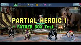 Injustice 2 Mobile 4.0 - SOLO RAID HEROIC I - All subs down + Father Box Artifact test