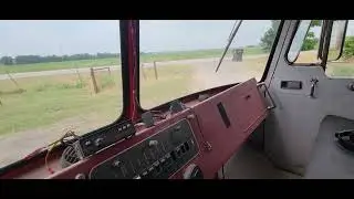 1980 firetruck last drive ,start procedure and driving 6v92 super charged with turbocharger