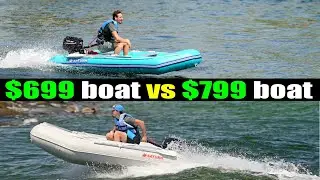 $699 11' Saturn Budget CB330 vs. $999 11' Saturn Inflatable Boat Test at Haulover Inlet.