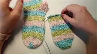 CALZINI A MAGLIA /3 parte Tallone /Magic Loop