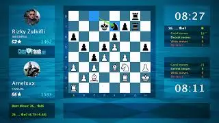 Chess Game Analysis: Arnelxxx - Rizky Zulkifli, 1-0 (By ChessFriends.com)
