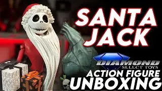 The Nightmare Before Christmas Santa Jack Action Figure Unboxing