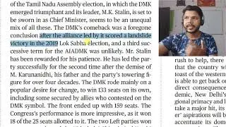 THE HINDU EDITORIAL 5 MAY 2021