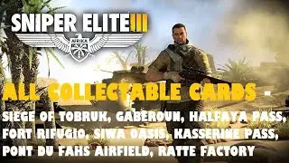Sniper Elite 3 - All Collectable Card Locations!