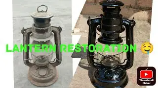Restoration of an Old Lantern to Its Former Glory ✨ | Satisfying Paint Restoration