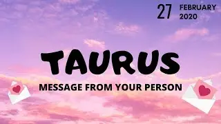 Taurus daily love tarot reading 💌 YOU MAKE ME HAPPY IN A MILLION WAYS 💌 27 FEBRUARY 2020