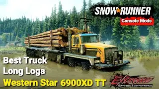 SnowRunner: Best Truck Long Logs - Western Star 6900XD TT